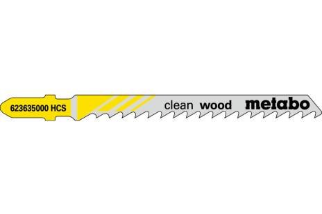 Jigsaw Blades "Clean Wood" - 5 per Pack - Metabo