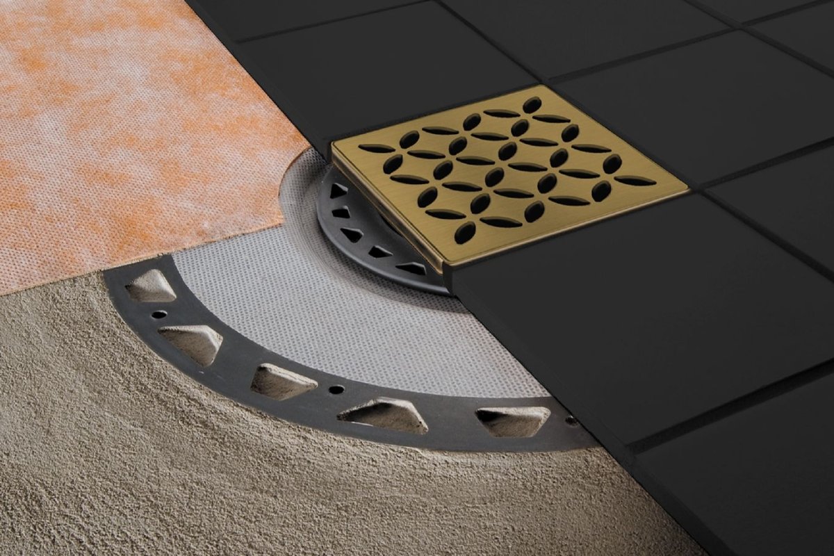 KERDI-DRAIN: Point Drain With Integrated Bonding Flange - Schluter