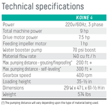 Koine 4 Continuous Mixer - Pump - Imer Group