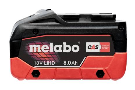 LIHD BATTERY PACK 18 V - 8.0 AH - Metabo