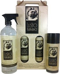 Lustro Italiano Stone Care Kit | Case of 6 - Tenax