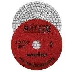 Matrix 3 Step Diamond Polishing Pads for Medium to Light Quartz and Granite 50451 Weha Step1