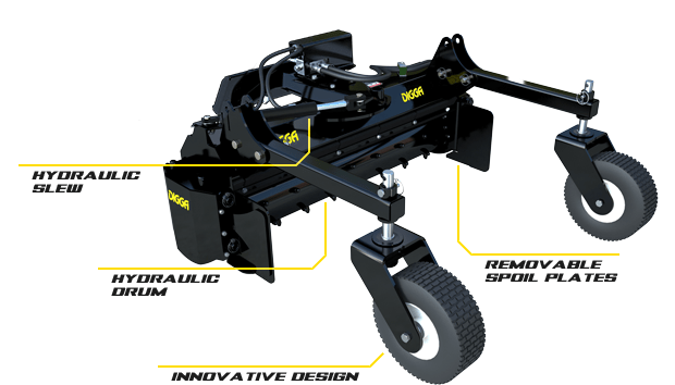 Mini Soil Conditioner For Compact Utility Loaders - Digga