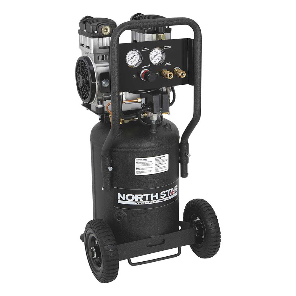 NorthStar Electric Air Compressor | 1.5 HP | 8-Gal. Vert Tank | 4 CFM | 90 PSI - NorthStar