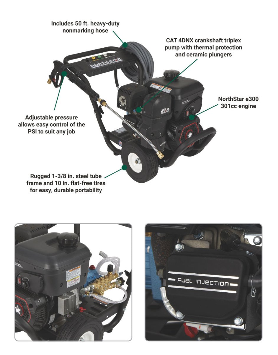 NorthStar Pressure Washer | 3600 PSI | 3.0 Gpm | E300 - NorthStar