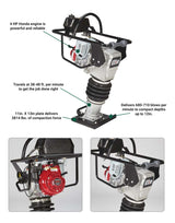 NorthStar Tamping Rammer | 680-710 BPM | Honda GXR120 - NorthStar