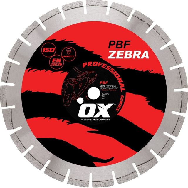 Ox Pro Dual Purpose Walk Behind Saw Diamond Blade - Ox Tools