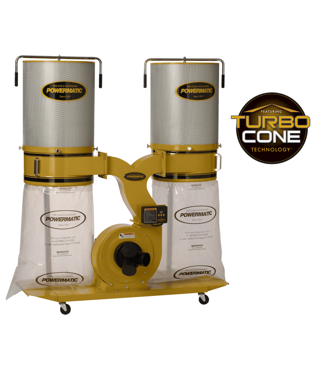 PM1900TX-CK3 Dust Collector, 3HP 3PH 230/460V, 2-Micron Canister Kit Powermatic