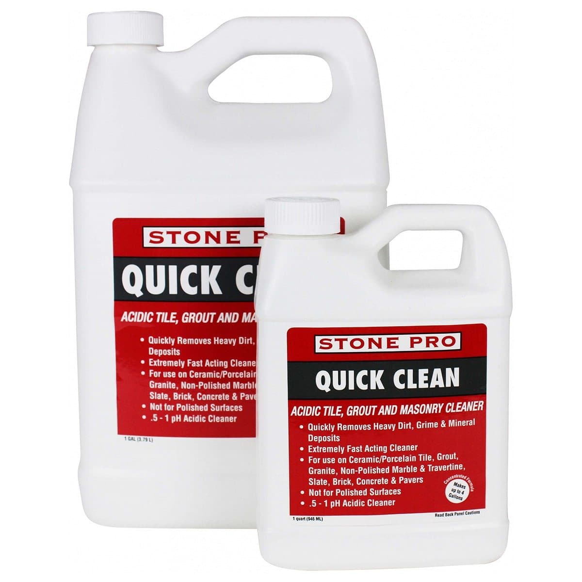 Quick Clean Acidic Tile & Grout Cleaner - Stone Pro