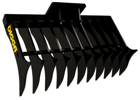 Root Rake For Skid Steer / Tracked Loaders & 3-10T Excavators - Digga