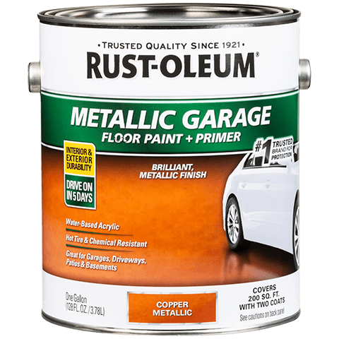 Rust-Oleum Concrete and Garage Metallic Floor Paint - Gallon (2 Count) - Rust-Oleum