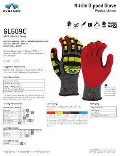 Sandy Nitrile Gloves - Pyramex