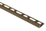 SCHIENE Aluminum Edge Trim – 8' 2-1/2" A60TSOB Schluter Bronze 6 mm (1/4")