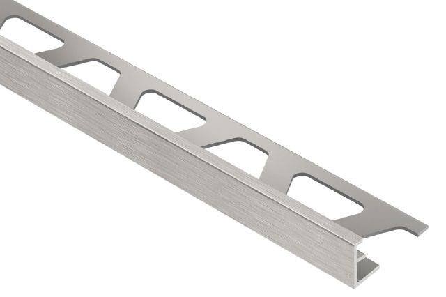 SCHIENE Aluminum Edge Trim – 8' 2-1/2" A60ATGB Schluter Brushed Nickel 6 mm (1/4")