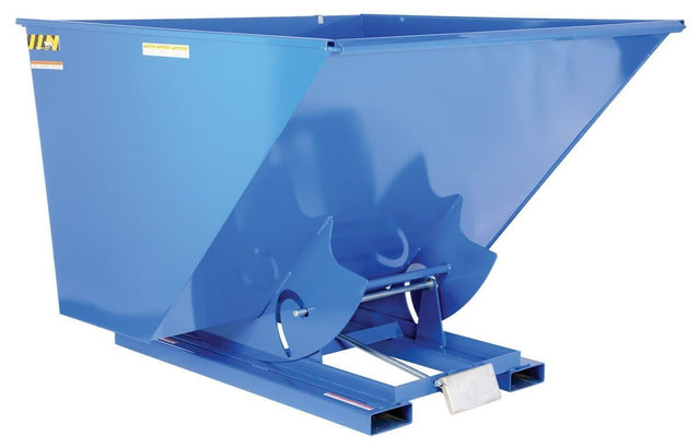 Self-Dumping Steel Hoppers with Bumper Release - D Style - Vestil