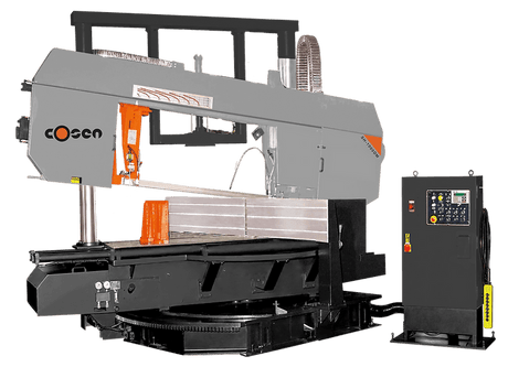 SH-1000DM Semi-Automatic Horizontal Dual Column, Dual Mitering Band Saw - Cosen Saws