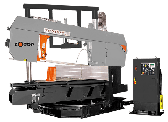 SH-1000DM Semi-Automatic Horizontal Dual Column, Dual Mitering Band Saw - Cosen Saws