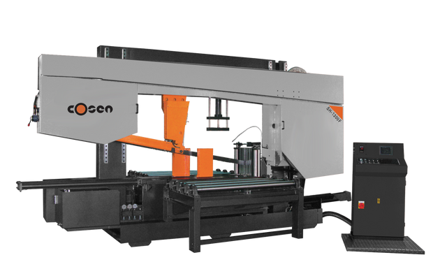 SH-1300LF Semi-Automatic Horizontal Dual Post Band Saw - Cosen Saws