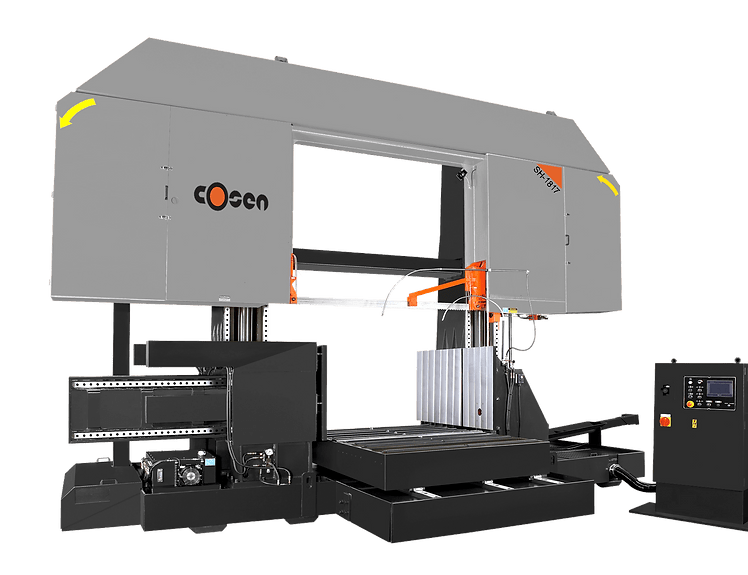 SH-1817 Semi-Automatic Horizontal Dual Post Band Saw - Cosen Saws