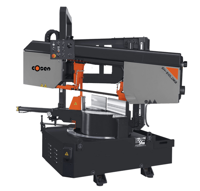 SH-510LDM Semi-Automatic Horizontal Dual Post, Mitering Band Saw - Cosen Saws