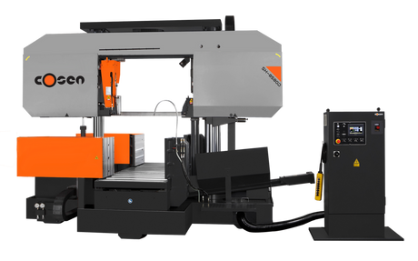 SH-8580D Semi-Automatic Horizontal Dual Column Band Saw - Cosen Saws