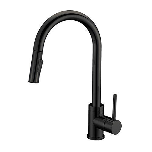 Signature 16 7/8 Inch Single Hole Pull-Down Kitchen Faucet - Dakota Sinks