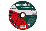 Speed-Flex Ceramic 36 Grit, 7/8", T29 Fiberglass - 25 per Pack - Metabo