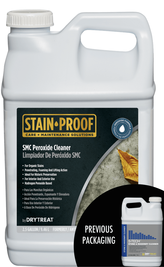 Stain Proof SMC Peroxide Cleaner formerly Dry Treat S-Tech Stone & Masonry Cleaner - Dry Treat