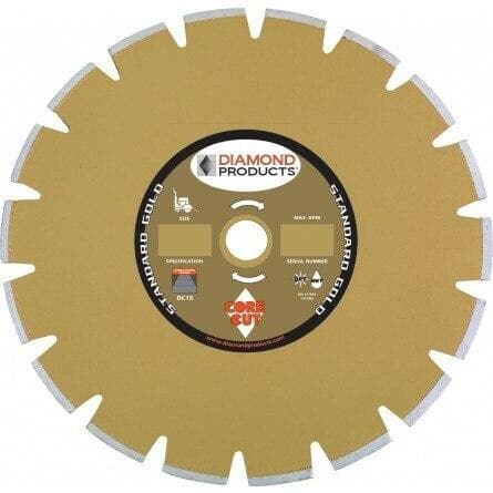 Standard Gold Segmented Dry Walk Behind Blades - Diamond Products