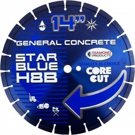 Star Blue High Speed Diamond Blades -H10B 03048 Diamond Products 12" x .125 x 1"