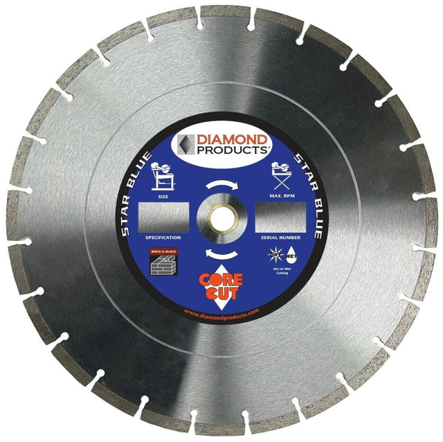 Star Blue Masonry Diamond Blade - Diamond Products