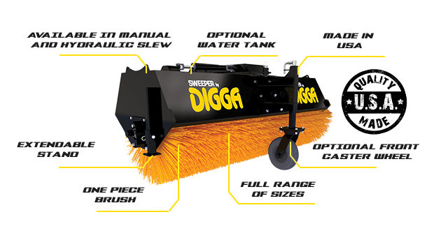 Sweeper - Angle Broom - Digga