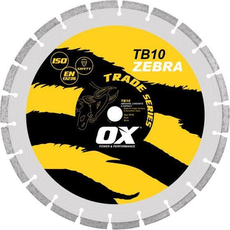 Trade B10 Segmented Diamond Blade | Abrasive/General Purpose - Ox Tools