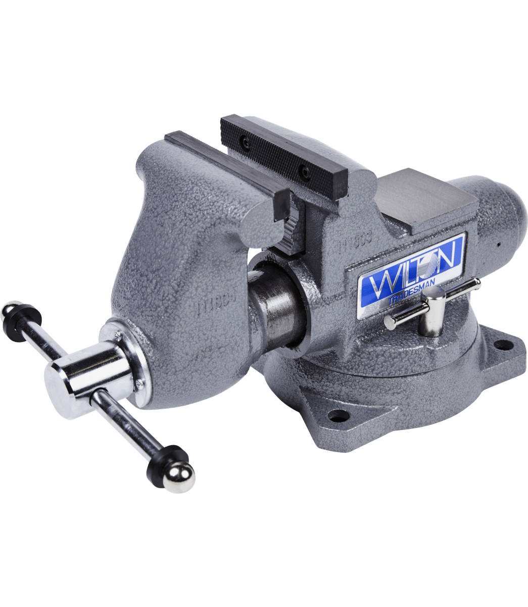 Tradesman 1765 Bench Vise, 6-1/2" Jaw Width, 6" Jaw Opening, 4" Throat Depth - Wilton