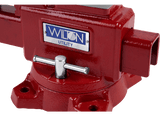 Utility Bench Vise 5-1/2” Jaw Width, 5" Jaw Opening, 360° Swivel Base - Wilton