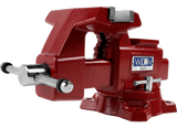 Utility Bench Vise 5-1/2” Jaw Width, 5" Jaw Opening, 360° Swivel Base - Wilton