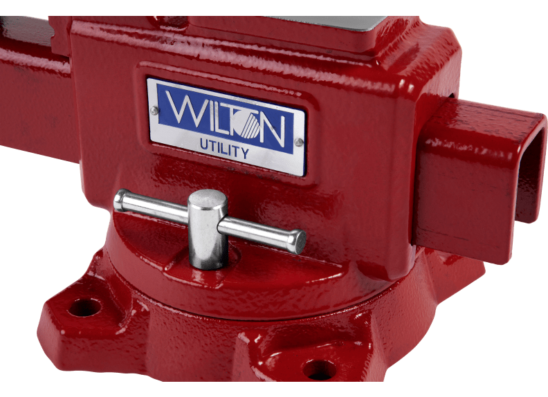 Utility Bench Vise 8” Jaw Width, 8-1/2" Jaw Opening, 360° Swivel Base - Wilton