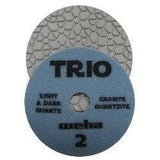 Weha Trio 3 Step Diamond Polishing Pads Wet Dry for Granite Marble & Quartz - Weha