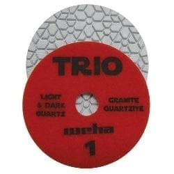 Weha Trio 3 Step Diamond Polishing Pads Wet Dry for Granite Marble & Quartz 13341 Weha Step1