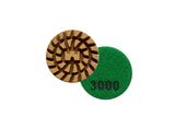 WS Resin 3" Diamond Concrete Polishing Pads ( Set of 9) - Scanmaskin