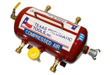 X-3AMF-TQC(1/2) - Air Manifold (2.5 Gal, ASME Tank w/ 1/4" Industrial Quick Connect Fittings) - Texas Pneumatic Tools